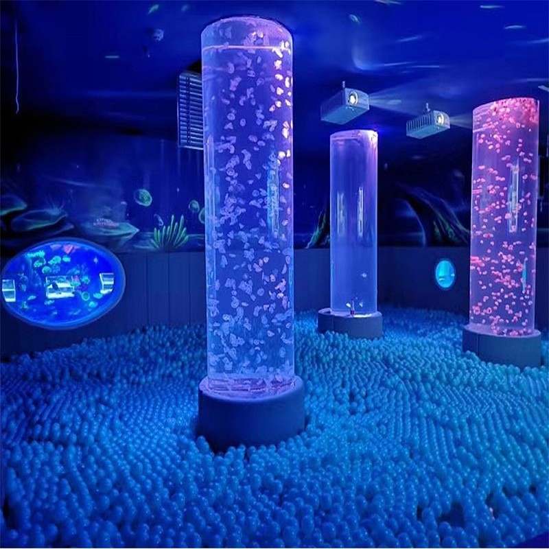 Cylinder Acrylic Aquarium Fish Tank, Big Clear Fish Tank