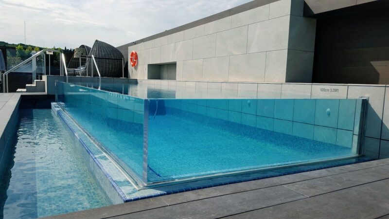 various types of acrylic swimming pools