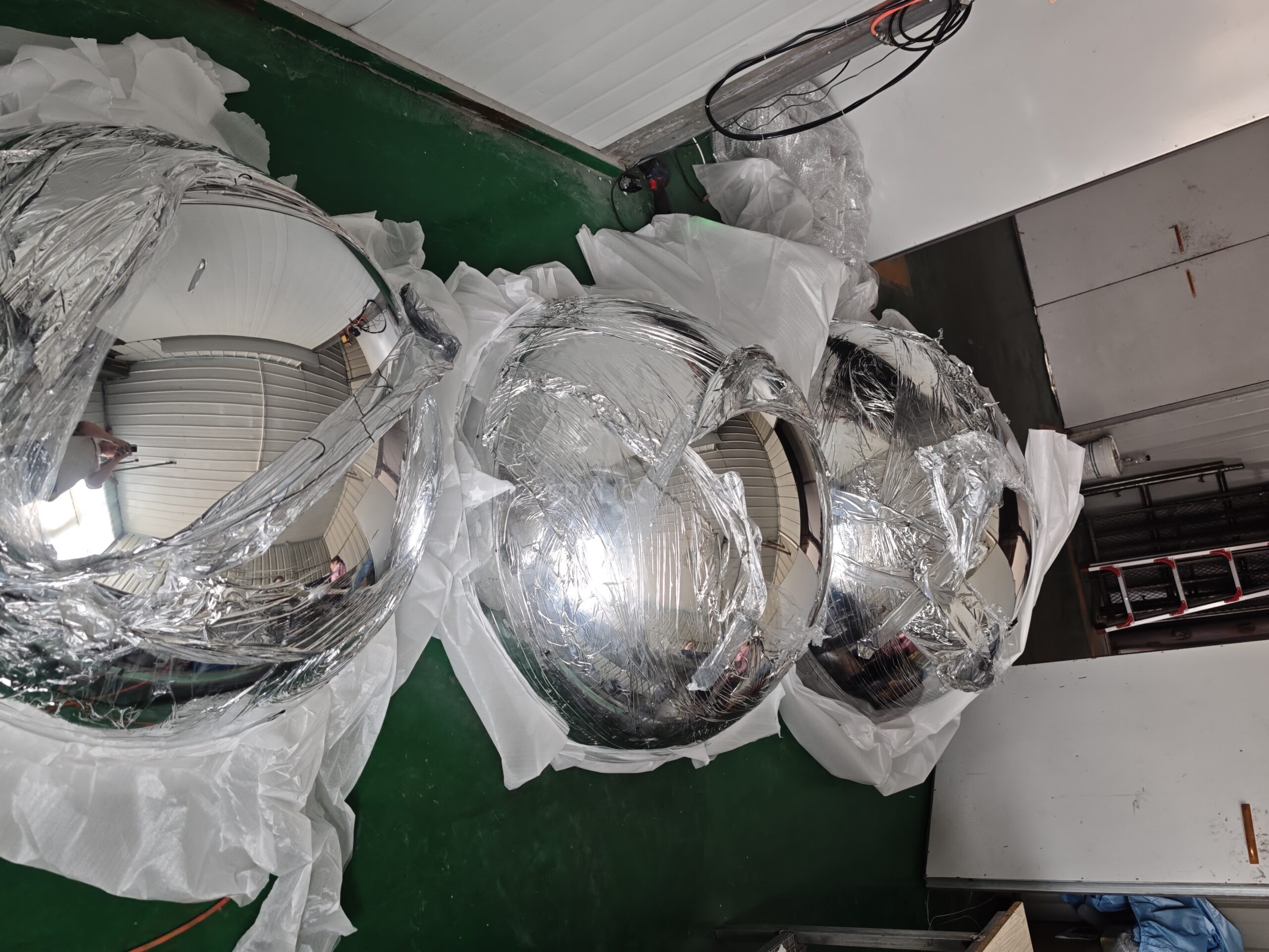 mirror acrylic hemisphere