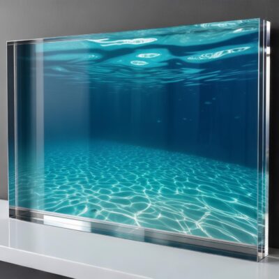 Example of a completed project using a cut acrylic sheet for home décor.